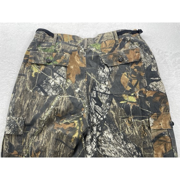 Jerzees Outdoors Pants Mens XL Brown Camo Mossy Oak Break Up Cargo Hunting - Picture 15 of 16